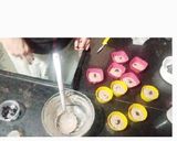 A picture of step 3 of Rava choco chips Muffins.