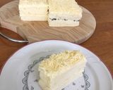Foto langkah ke 10 dari resep Cotton Double Cheesecake.