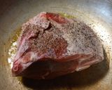 A picture of step 2 of Instapot Lamb Stew.
