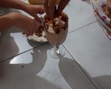 A picture of step 3 of Choco delight.