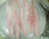 A picture of step 1 of Crunchy fish fingers.