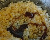 A picture of step 2 of Schezwan fried rice.
