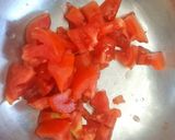 A picture of step 1 of Bhel puri.
