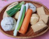 Hình bước làm 1 của món BÌ cuốn chay