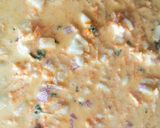 A picture of step 3 of Besan sooji cheela.