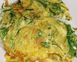 รูปขั้นตอนการทำที่ 3 ของ ไข่เจียวใส่ยอดผักกูด (Omelette with Young Fern Leaves)