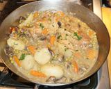 A picture of step 4 of Braised Chicken Thighs with Mushrooms and Peas (Jon Style).