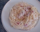 Foto del paso 4 de la receta Espaguetis con mozarella y nata