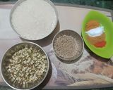 A picture of step 1 of Khichadi with buttermilk.