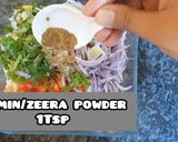 A picture of step 6 of Chana chat in crisp bowl.