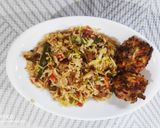 A picture of step 12 of Fried Rice Cabbage Dumplings.