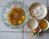 Foto langkah ke 1 dari resep Rainbow Cake 8 telur Nya.Liem,enak & lembuuuuuttt.