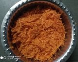 A picture of step 1 of Carrot Halwa.