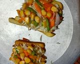 A picture of step 3 of Frenchizza.