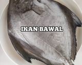 Gambar langkah 1 resipi Ikan Bawal Goreng Tepung Bestari.