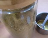 A picture of step 5 of #cook pad india#Curry leaves rice go with cucumber raitha.