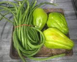 Foto langkah ke 1 dari resep Sayur Labu Kacang Panjang Tempe.
