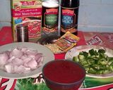 A picture of step 5 of Egg and Garlic Rice with Chicken hot sauce Manchurian.