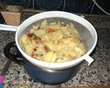 Foto del paso 7 de la receta: Tortilla de patatas con cebolla y pimientos