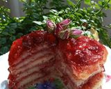 عکس مرحله 7 از دستور پنکیک توت فرنگی🍓Strawberry Pancake