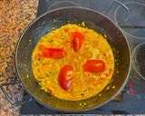A picture of step 5 of Vegetable paella 🥘.