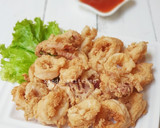 Foto langkah ke 7 dari resep Cumi goreng tepung.