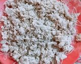 A picture of step 2 of Shami crispy kabaab.
