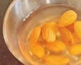 A picture of step 1 of Almond milk Badam milk shake.