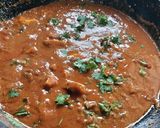 A picture of step 9 of Dhaba style paneer tikka masala gravy.