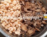 Foto del passaggio 5 della ricetta Nuovo risotto mare e monti funghi e gamberi fatto a modo mio 👩‍🍳🇮🇹🌍🏡🌇🦁💝