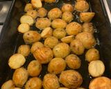 A picture of step 3 of Roast potatoes in ghee (clarified butter).