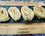 Foto del paso 8 de la receta Rollo de calabacín y zanahoria con pavo
