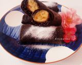 Foto langkah ke 5 dari resep Dadar gulung pisang coklat.