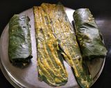 A picture of step 1 of Besan corn roll(patra).