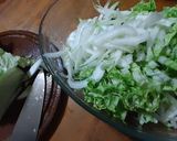 Foto del paso 1 de la receta: Tarta de lechuga akusay (lechuga o repollo japonés) y acelga