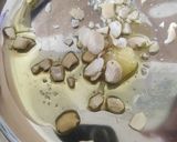 A picture of step 1 of Panner Payasa/kheer.