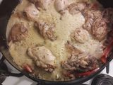 Pollo al disco a la cerveza negra