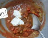 A picture of step 6 of Sev tameta nu shake.