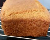 A picture of step 3 of Eggless caramel cake.