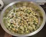 Foto del paso 4 de la receta: Gnocchi o Ñoquis de patatas con pollo, calabacín y salsa bechamel