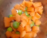 A picture of step 1 of Proso Millet Pongal.