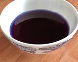 Hình bước làm 2 của món 🌱 Nước Mát Mủ Trôm Hạt Chia Màu Hoa Đậu Biếc