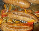 A picture of step 14 of Sausage & Peppers Sandwich!!.