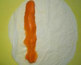 Hình bước làm 4 của món Cuốn Phô mai cam Chiên Giòn