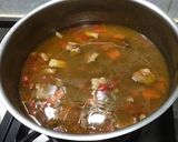 Une image de l'étape 17 de Soupe de pois chiches, carottes, poivron et lard.