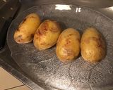 Une image de l'étape 4 de Pommes de terre blue belle au four crème ciboulette citron.