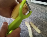 Foto del paso 1 de la receta: Filetes de merluza empanados con patatas en 25 minutos