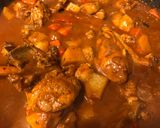 A picture of step 9 of Chicken Caldereta.