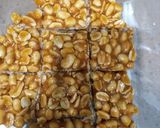 A picture of step 4 of Peanut Chikki.