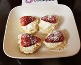 A picture of step 3 of My Quick Scones & fresh whipped cream.